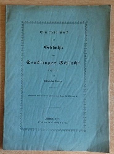 Ein actenstück geschichte - ein, z.