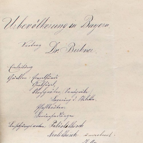 Autograph ferdinand birkner - ferdinand,
