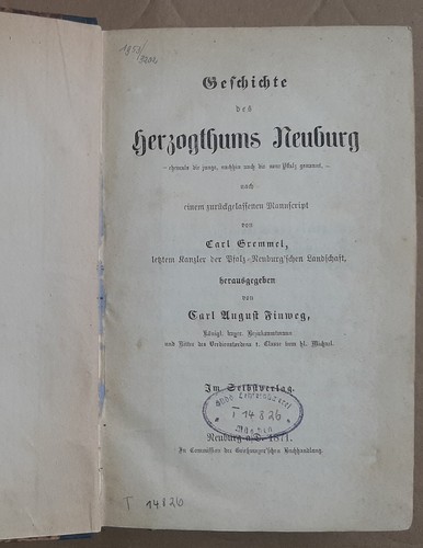 Geschichte des herzogthums - des,