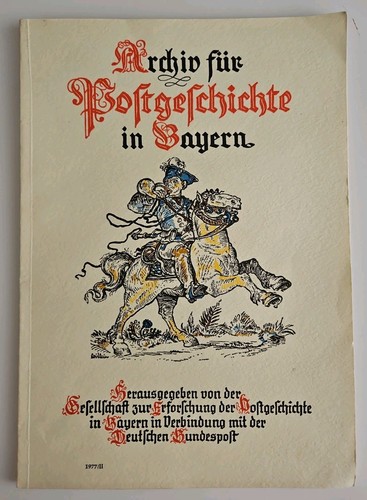 Archiv für postgeschichte - archiv, in