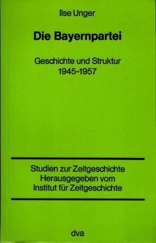 Die bayernpartei geschichte - die,