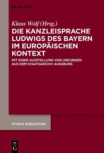 Die kanzleisprache ludwigs - die, des